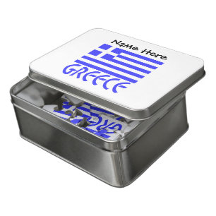 Personalized Name Greece Flag Jigsaw Puzzle