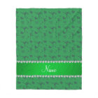 Personalized name green figure skating