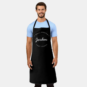 Personalized Name Grill Master Established year Apron