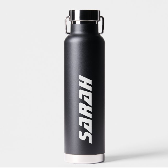 Personalized Name Gym Workout Water Bottle (Front)