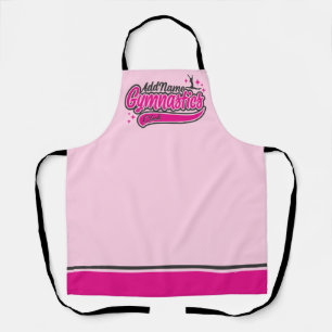 Personalized NAME Gymnast Split Leap Gymnastics Apron