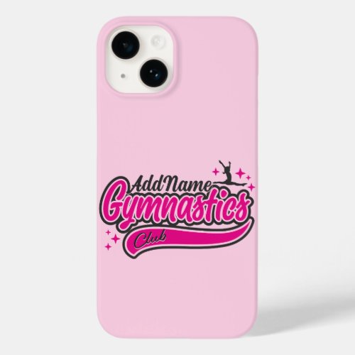 Personalized NAME Gymnast Split Leap Gymnastics  Case_Mate iPhone 14 Case