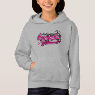 Personalized NAME Gymnast Split Leap Gymnastics  Hoodie