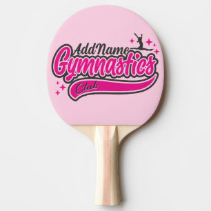 Personalized NAME Gymnast Split Leap Gymnastics Ping Pong Paddle