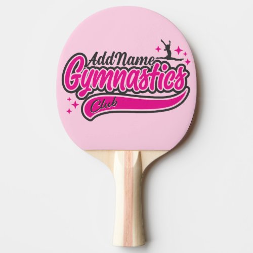 Personalized NAME Gymnast Split Leap Gymnastics  Ping Pong Paddle