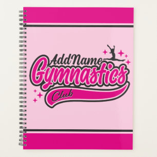Personalized NAME Gymnast Split Leap Gymnastics Planner