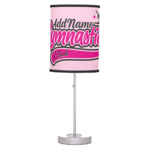 Personalized NAME Gymnast Split Leap Gymnastics Table Lamp
