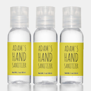 Personalized Name Hand Sanitizer Travel Bottle Set