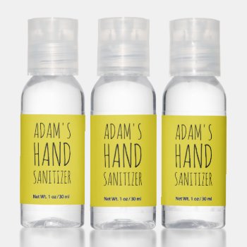 Personalized Name Hand Sanitizer Travel Bottle Set by mistyqe at Zazzle