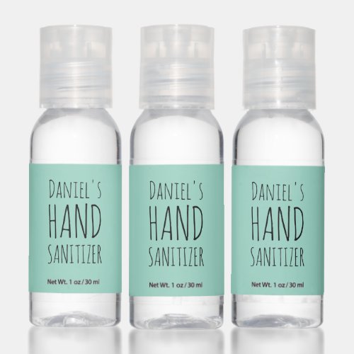 Personalized Name Hand Sanitizer Travel Bottle Set