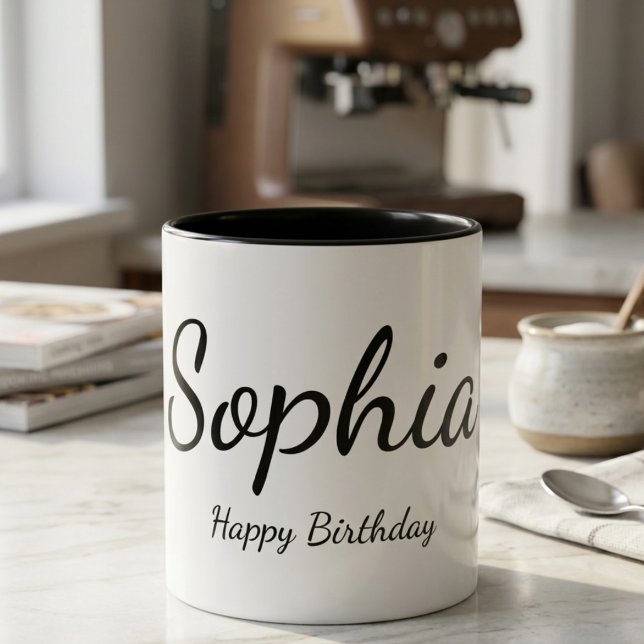 Personalized Name Happy Birthday Mug Custom Gift  (Creator Uploaded)