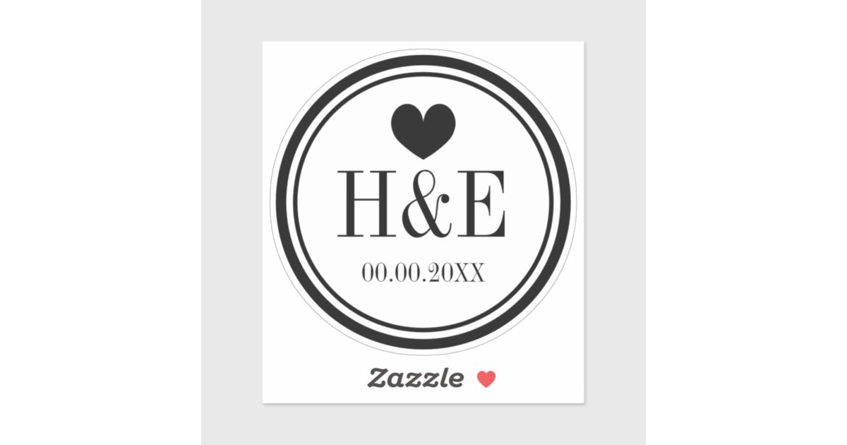 Stylish Name Sticker, Zazzle