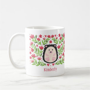 Personalized Name Hedgehog Coffee Mug