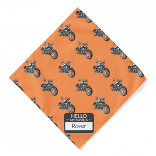 Personalized Name Hello, My Name Is Pet Bandana