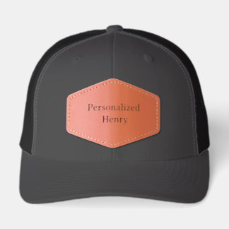 Personalized Name Hexagon Adult Retro Trucker Cap