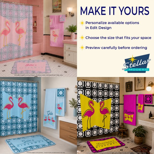 Personalized Name Hideaway MCM Bath Mat (Creator Uploaded)