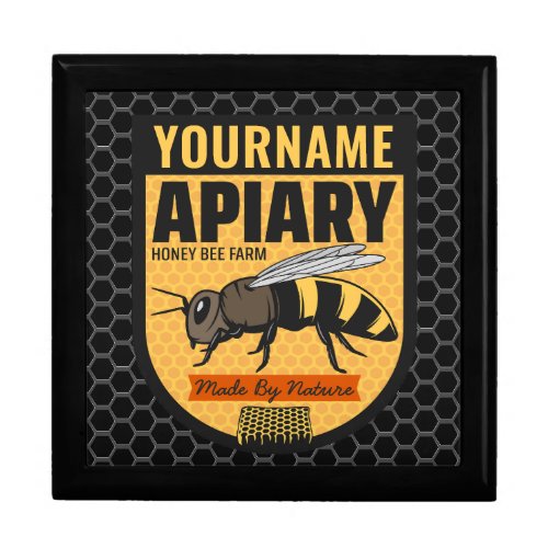 Personalized NAME Honey Bee Apiary Beehives Farm  Gift Box