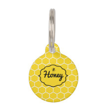 Personalized Name Honey Cat Pet ID Tag