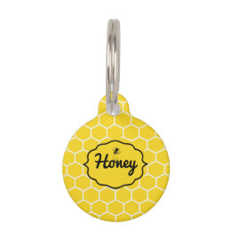 Personalized Name Honey Cat Pet ID Tag