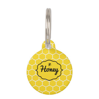 Personalized Name Honey Cat Pet ID Tag