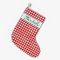 Personalized name houndstooth Christmas stocking
