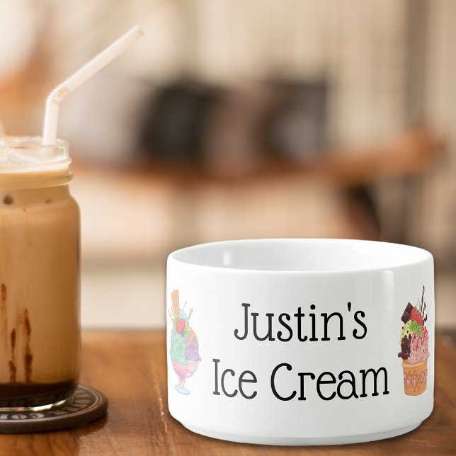 Personalized Name  Ice Cream Bowl (Creator Uploaded)