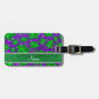 Personalized name indigo purple glitter sea turtle