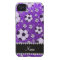 Personalized name indigo purple glitter soccer