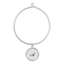 Personalized Name Initial Silver Plated Necklace