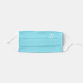 Personalized Name  Initials Monogram  Covid19 Adult Cloth Face Mask by 911business at Zazzle
