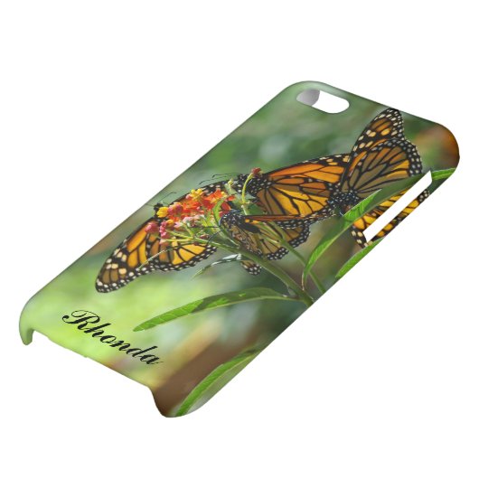 Personalized Name iPhone 5 cases Monarch Butterfly (Bottom)