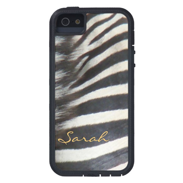 Personalized name iPhone 5 cases Zebra Stripes