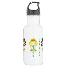 Personalized name irish dancer dancing troupe stainless steel water bottle