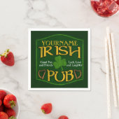 Personalized Name Irish Pub Paper Napkins (Insitu)