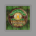 Personalized Name Irish Pub Sign St. Patrick's Day Acrylic Tray