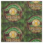 Personalized Name Irish Pub Sign St. Patrick&#39;s Day Fabric