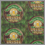 Personalized Name Irish Pub Sign St. Patrick's Day Fabric