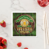 Personalized Name Irish Pub Sign St. Patrick's Day Napkins (Insitu)