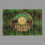 Personalized Name Irish Pub Sign St. Patrick's Day Placemat