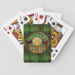 Personalized Name Irish Pub Sign St. Patrick's Day Playing Cards