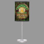 Personalized Name Irish Pub Sign St. Patrick's Day Table Lamp