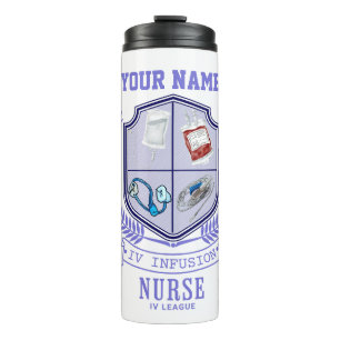 Personalized Name IV League Infusion Nurse  Thermal Tumbler