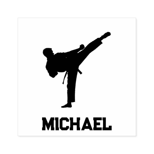 Personalized Name Karate / Taekwondo / judo     Rubber Stamp (Imprint)