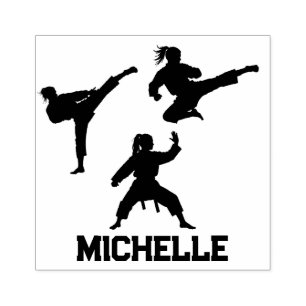 Personalized Name Karate / Taekwondo / judo     Rubber Stamp