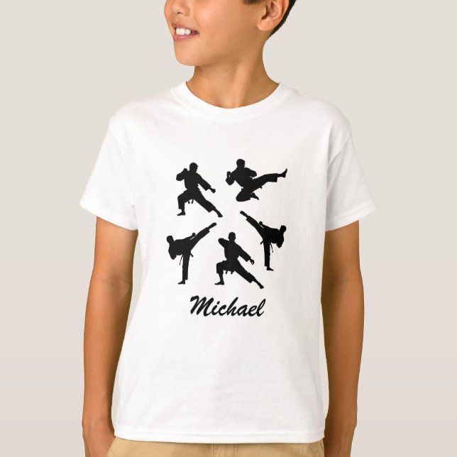 Personalized Name Karate / Taekwondo / judo        T-Shirt (Front)