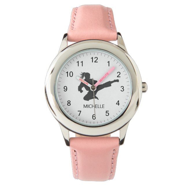 Personalized Name Karate / Taekwondo / judo Watch (Front)