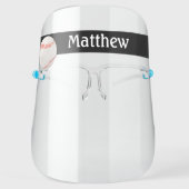 Personalized Name Kids Baseball Sports Face Shield (Front)