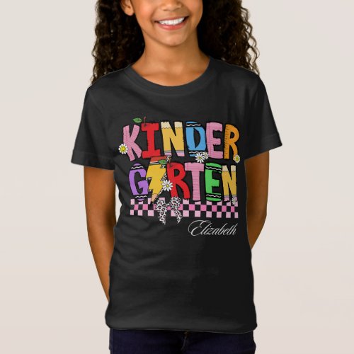 Personalized name Kindergarten shirt