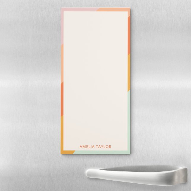 Personalized Name Kitchen Notes Menu Shopping List Magnetic Notepad (In Situ)