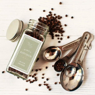 Personalized Name Kitchen Spice Jar Labels